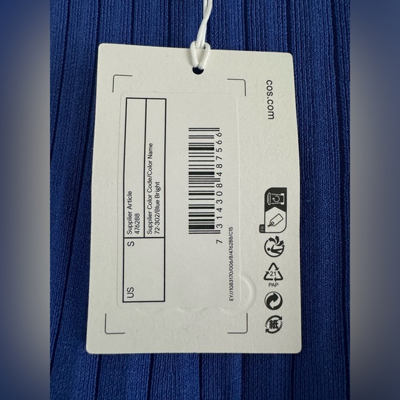 COS Pleated Knit Trapeze Dress - Picture 7 of 7